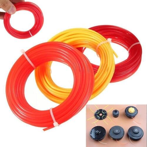 High Quality 10M x 2mm Brushcutter Grass Trimmer Strimmer Line Nylon Cord Wire Round String