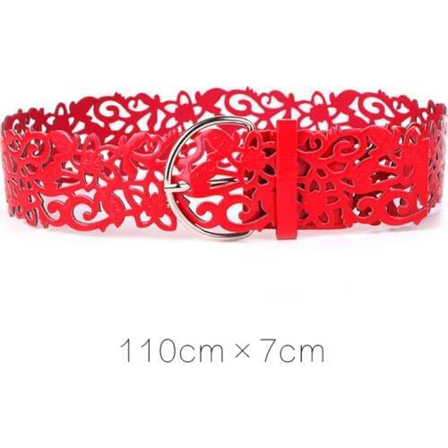 Ultra Wide Womens Cummerbund Female Fashion Cutout Flower Belt Strap Decoration Wide Belt Women New Arrivals