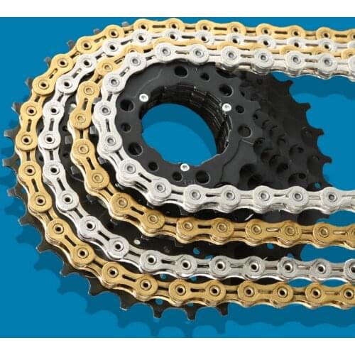 Bicycle chain RACEWORK 10S 11S bicycle chain 116L 10/11 speed with original box and magic button Mountain bike chain