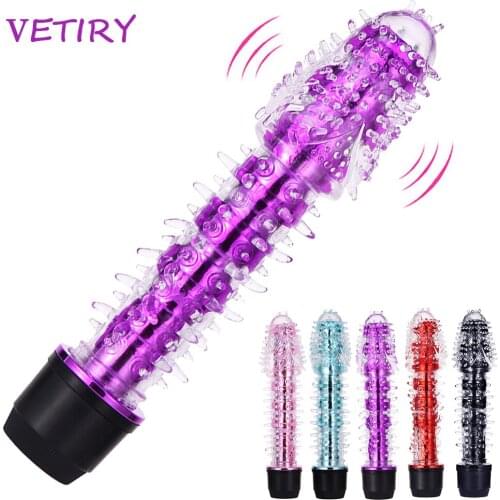 VETIRY Jelly Dildo Vibrator Multi-speed G-spot Penis Vibrator Vagina Clitoris Stimulator Sex Toys For Women Female Masturbator