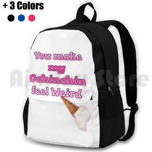 You Make My Ochinchin Feel Weird! Outdoor Hiking Backpack Waterproof Camping Travel Boku No Pico Boku No Pico Anime Manga Meme
