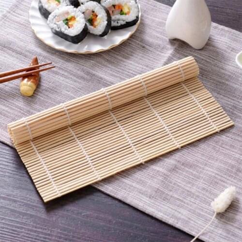 1PC Sushi Mat Non-Stick Convenient Bamboo Homemade DIY Sushi Roller Kitchen Tools Sushi maker Kitchen accessories