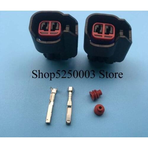 10 Pcs EV6 EV14 Fuel Injector Connector Wiring Plugs Clips Pigtail Cut & Splice Harness cable wire For LS2 LS3