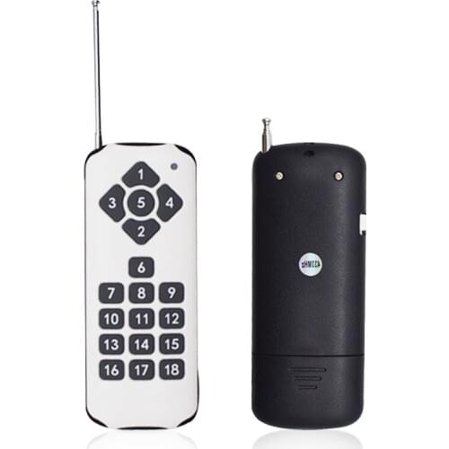18-channel 433MHz radio frequency wireless remote control transmitter 1527 learning code controller command +18CH receiver