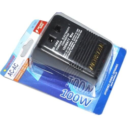 2 Mode 100W Max Power Converter Adapter 110V/120V To 220V/240V Dual Voltage Converter Professional Transformer