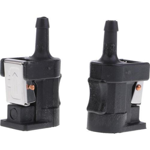 2x Marine Female 5/16 inch Fuel Hose Fitting, Quick Connect Fuel Line Connector Pipe Adapter for Yamaha Outboard Motors