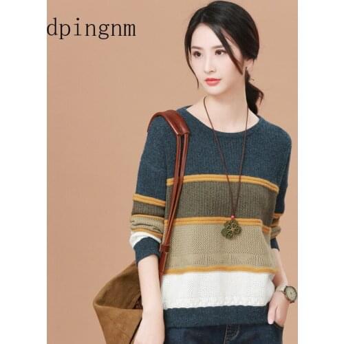 2018 Women Sweaters And Pullovers Autumn Winter Long Sleeve Pull Femme Solid Pullover Female Casual Knitted Sweater NS32685