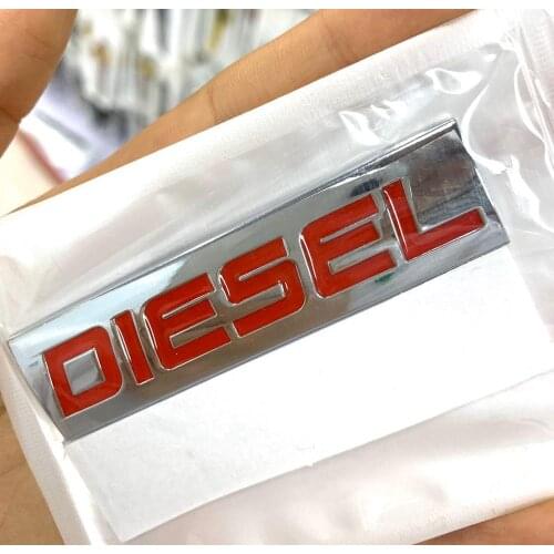 3D Metal Car Sticker DIESEL Logo TURBO Emblem Badge Decals for BMW Honda Ford Seat Opel Chevrolet Peugeot