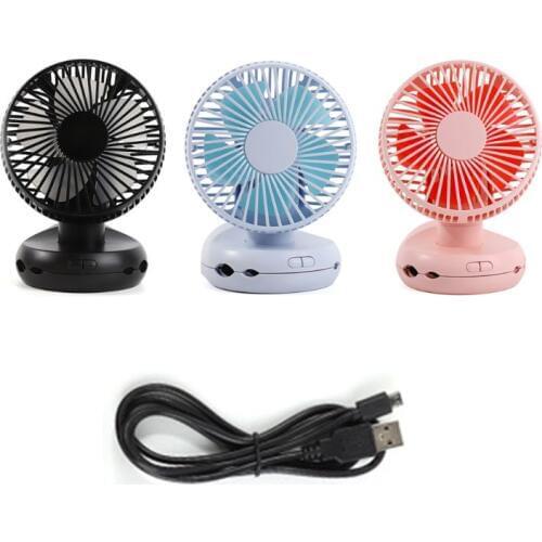 5" Mini 4 Speeds Portable Desk Clip Fan 5000mAh Rechargeable Battery USB Personal Travel Fan for Car Office