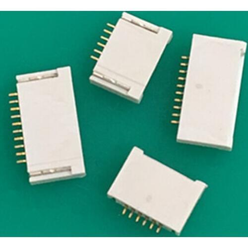 5pcs FPC Cable Connector LCD Light Bar Socket 0.5pitch 6/8/9/10/12 Pin Non-locking Plug-in Type Ultra-thin