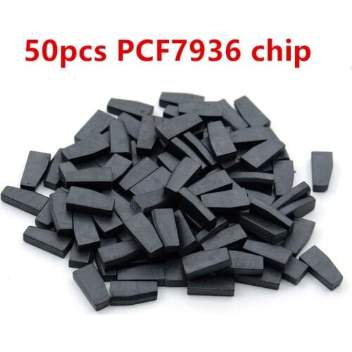 50pcs aftermarket ID46 PCF7936 Transponder Chip Blank Car Key Ceramic Carbon Unlock Chip