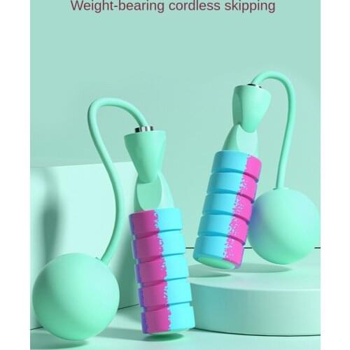 Cordless Jump Ropes Ball Replaceable Portable Wireless Skip Rope Fitness Body Building Exercise Workout Jumping Training
