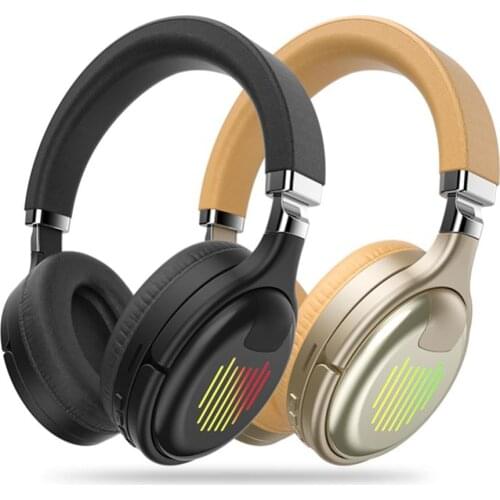 True Wireless Headphones 3D Stereo Bluetooth Headset Foldable Gaming Earphone With Mic FM TF Card Noise Reduction Headphones