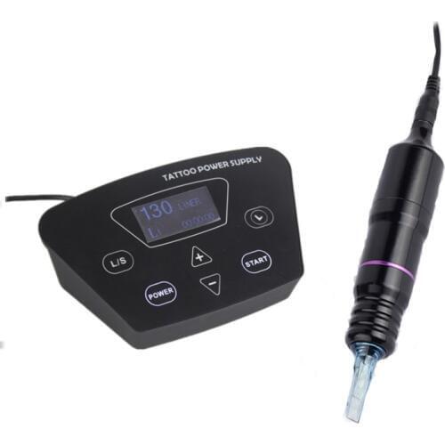 Microblading Tattoo Power Supply Tattoo Machine Pen Kit Eyebrow Lip Permanent Makeup for Foot Pedal Tattoo Supply Accessories