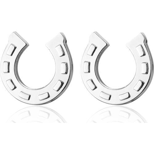 C-MAN shirt cufflinks for mens Brand cuff buttons Silvery Horseshoe cuff link gemelos High Quality abotoaduras Designer Jewelry