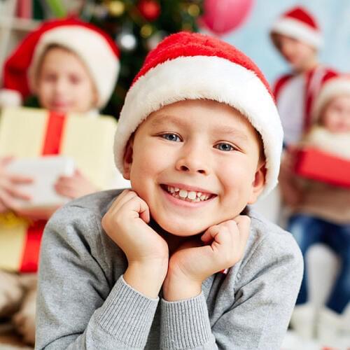 Children Adults Red Christmas Hat Caps Santa Claus Xmas Cotton Cap Christmas Gift Merry Christmas Decoration