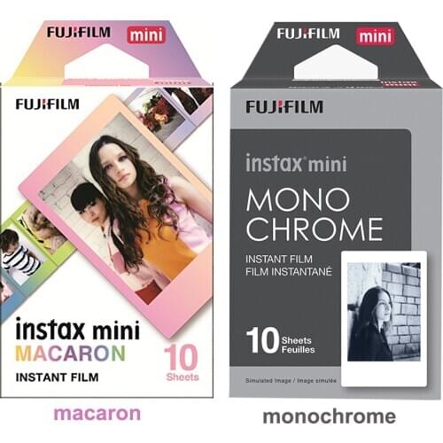 Fujifilm Instax Mini Instant Film Macaron and Monochrome Photo Paper 20pcs For Mini 8 9 7s 7c 70 90 25 Share SP-1 SP-2 Cameras