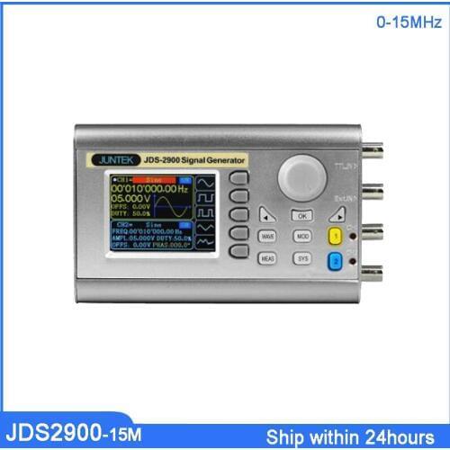 JUNTEK JDS2900-15M 15MHZ Signal Generator Digital Control Dual-channel DDS Function Signal Generator Frequency Meter Arbitrary