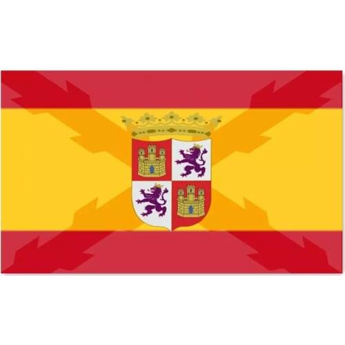 Spanish historical band and de la Cruz de Boguña of Castile 2x3ft/3x5ft/4x6ft Polyester Banner Brass Grommets For Decoration