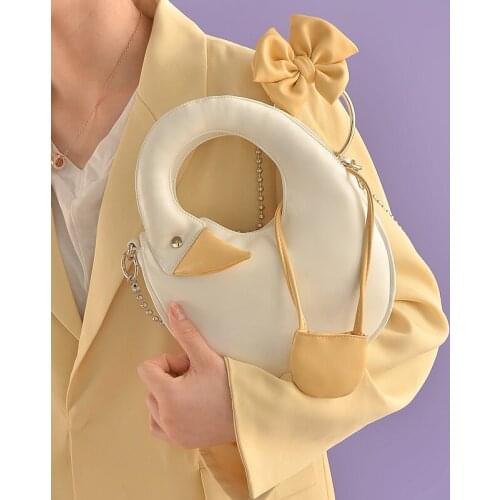 Kawaii Crossbody Bag For Girls Cute Goose Shape Handbags 2022 New Fashion Brand Designer Messenger Bags Purse Phone WY251