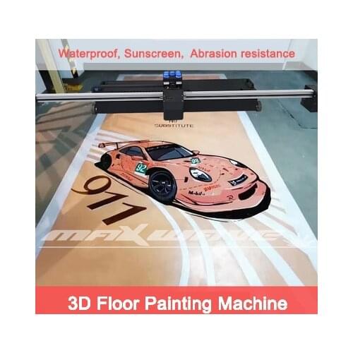 Floor Painting Machine 3d Smart Garage Park Large Automatic Ground Inkjet Printing Graffiti Robot