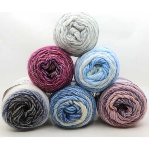 Merino Yarn Worsted Lot Natural Wool Yarn for Knitting Sweater Blanket Crochet Yarn Melange 100g/pc