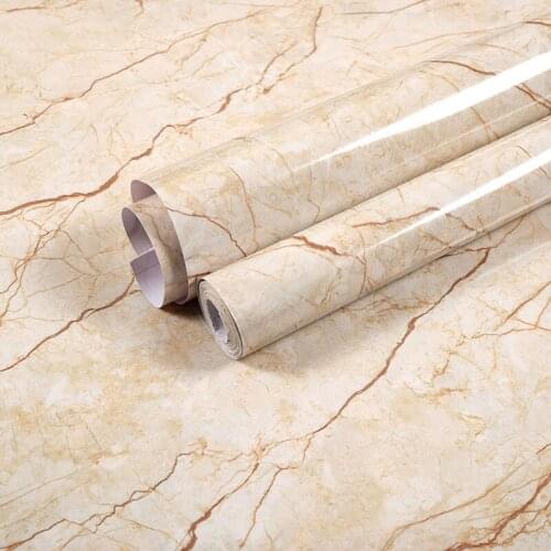 Wall decoration Waterproof pvc Shiny marble pattern stickers Modern self adhesive wallpaper renovation of Bathroom Living room