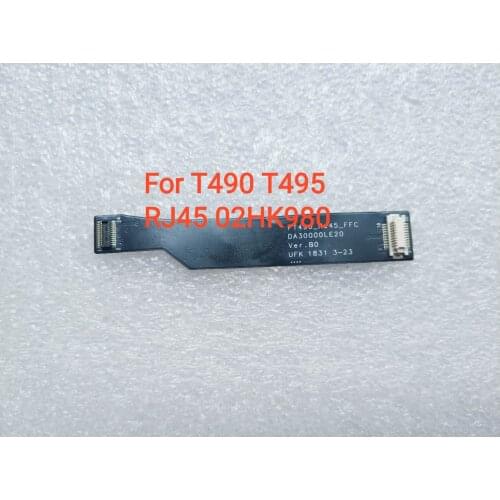 New Original Network port Cable For laptop Lenovo Thinkpad T490 T495 P43s RJ45 FPC Board Flex Cable 02HK980