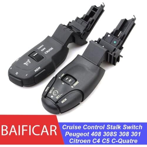 Baificar Brand New Cruise Control Stalk Switch With MEM 98133623ZD For Peugeot 408 308 308S 301 Citroen C4 C5 Aircross C-Quatre