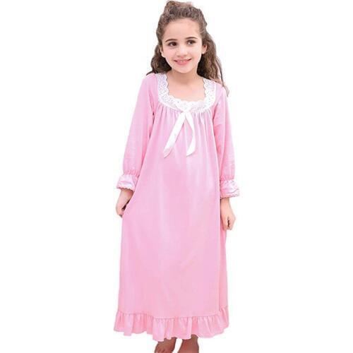 Baby Girl Clothes Nightgown Princess Sleep Shirts Nightshirts Pajamas Christmas Dress Sleepwear kids for 3-12 Years