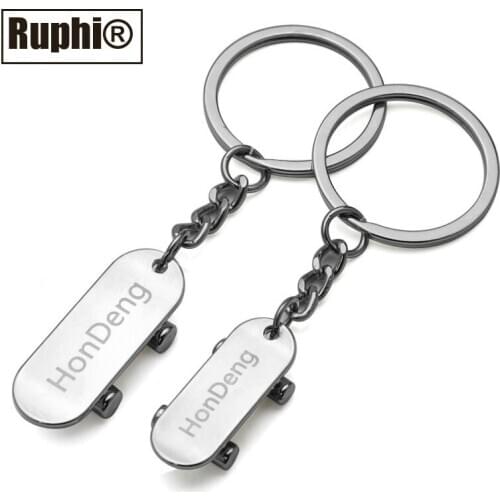 Gift Metal Scooter Keychain Couples Car Key Ring Bags pendant ornament accessory one pair in