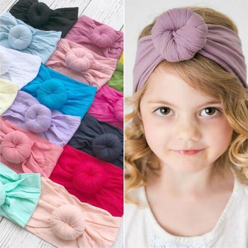 Baby Headband 2018 Girls Turban Nylon Headwraps Children Boutique Nylon Hair Bands 20 Colors Bebes Hair Accessories D0982