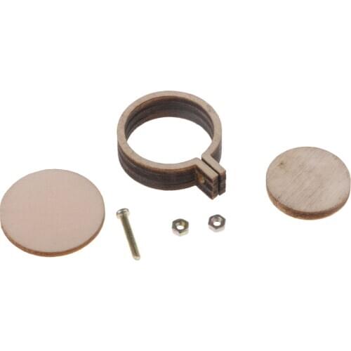 15pcs Mini Round Wood Embroidery Hoop Frame for Beginners DIY Arts Decor 2cm