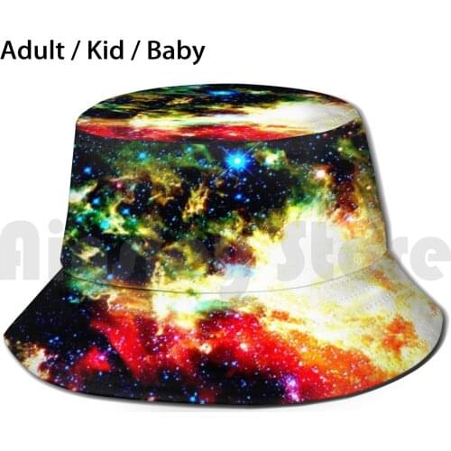 Soul Nebula One Sun Hat Foldable UV Protection Space Soul Nebula Stars Science Outer Planet Star Universe Galaxy