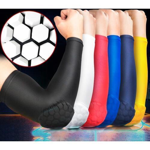 Sports Elbow Pads Sleeve Volleyball Hockey Basketball Elbow Anti-Collision Pressure Arm Elbow Guard UV Protection ice Sleeve