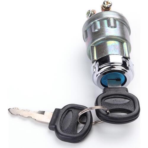 Universal 12V Car Boat Motorcycle Ignition Starter Key Switch Barrel 4 Position With 2 Keys