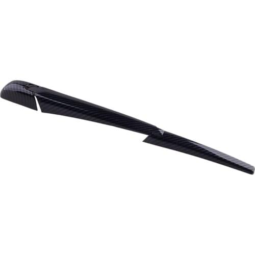 1 Set Car Rear Window Rain Wiper Covers Trims Carbon Fiber Style ABS Fit for Toyota Highlander 2020 2019 2018 2017 2016 2015