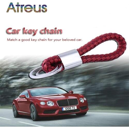 1pcs Car-styling PU key ring keychain chain for Volkswagen BMW E46 E39 Mini Cooper Audi A4 B6 B8 A5 Ford Fiesta Kuga