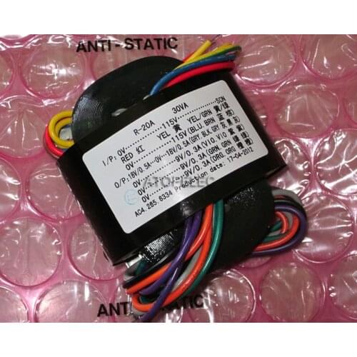 115V-230V 30W R-Core Transformer 18V+18V 9V+9V+9V for Audio Amplifier Preamps AMP DAC R Core