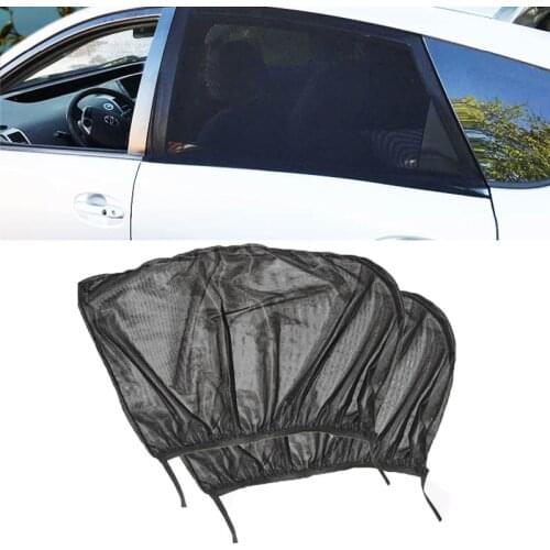 2pcs Car Styling Accessories Sun Shade Auto UV Protect Curtain Side Window Sunshade Mesh Sun Visor Protection Window Films