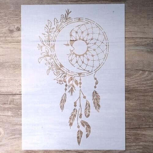 A4 A3 A2 Size DIY Craft Mandala Stencils for Painting on Wood,Fabric,Walls Art Scrapbooking Stamping Album Embossing Paper Cards