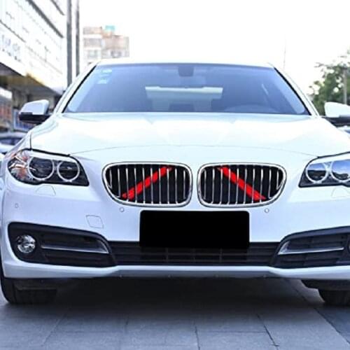 Car Stickers Front Grille Trim Strips For BMW FO7 F10 F11 F20 F21 F30 F31 F32 F33 G30 G31 G32 Cover Frame Car Decorations Stick
