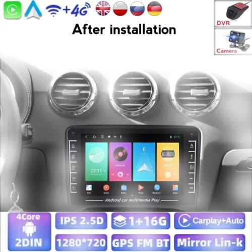 Android CAR GPS Stereo Radio Multimedia Player For Audi TT MK2 8J 2006-2012 Autoradio GPS Multimedia With Wifi BT USB SWC IPS