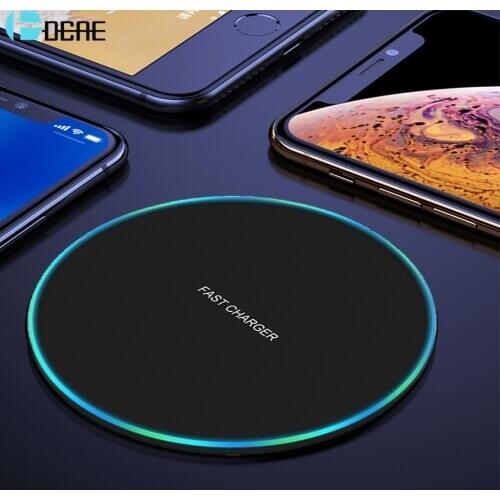 DCAE 15W Fast Wireless Charger For Samsung Galaxy S20 S10 USB Qi Induction Charging Pad for iPhone 12 11 Pro XS Max XR X 8 Plus