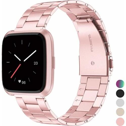 Stainless steel strap for fitbit versa 2 band Wrist mesh Loop Magnetic Bracelet for fitbit versa lite strap Accessories