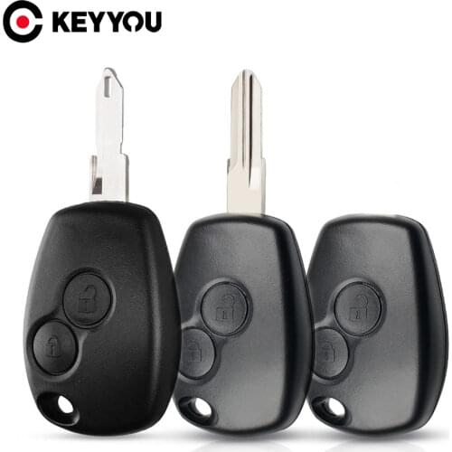 KEYYOU For Renault Megane Modus Espace Laguna Duster Logan Clio Kango For NISSAN ALMERA for NE73/VAC102 2 BT Car Key Shell Case