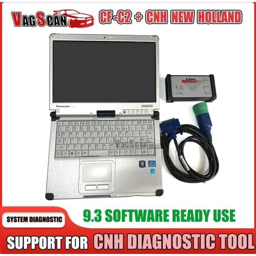 For CNH EST DPA5 New Holland Case Diagnostic Scanner Tool Electronic Service Tool V9.4 Toughbook CF-C2 Laptop Engineer Version