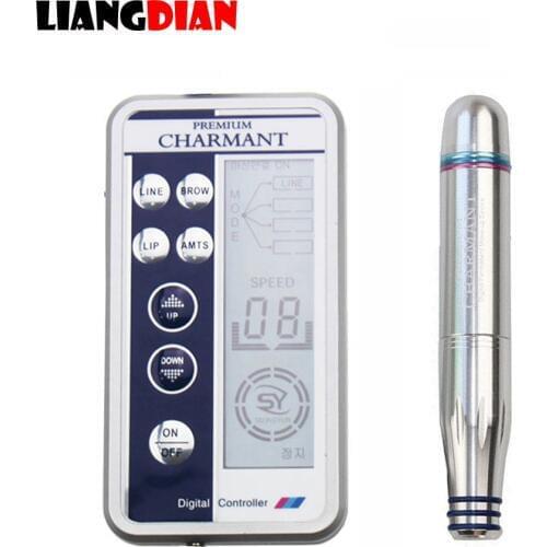 Electric Auto Rotary Micro MTS Derma Therapy Makeup Tattoo Pen Machine Digital Controller For Eyebrow Lip Line Microblading
