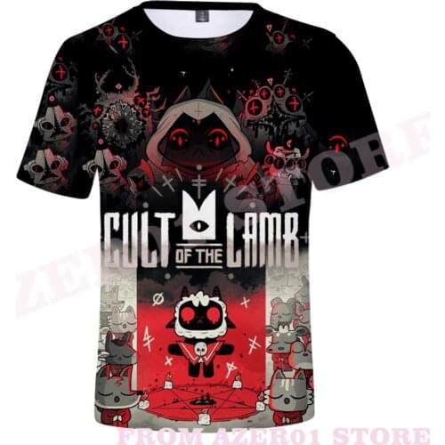 Cult of the Lamb 3D Print Tshirt Spring Summer Men/Women Street Clothes T-shirt Streetwear Kawaii style Tshirt