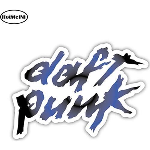 HotMeiNi 12cm x 9.1cm DJ Daft Punk Sticker Decal Electro House Techno Dance EDM Vinyl Door Window Bumper Car Styling